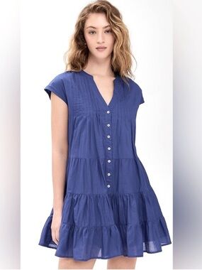 Marea Mackenzie Cotton Voile Tiered Dress size L